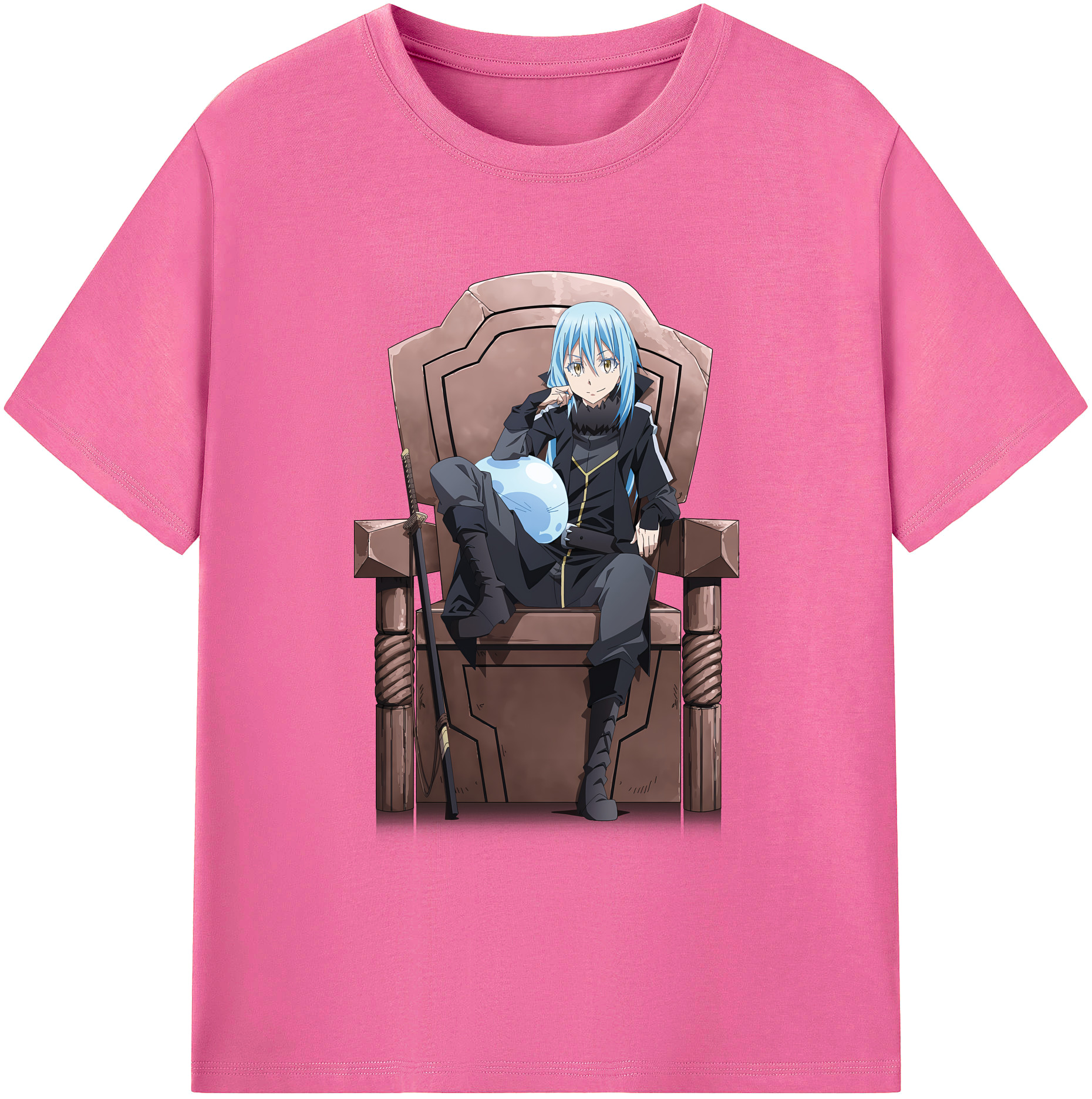 （画像用） 転スラ Regarding Reincarnated to Slime レディースカジュアルプリントTシャツ（綿100％）